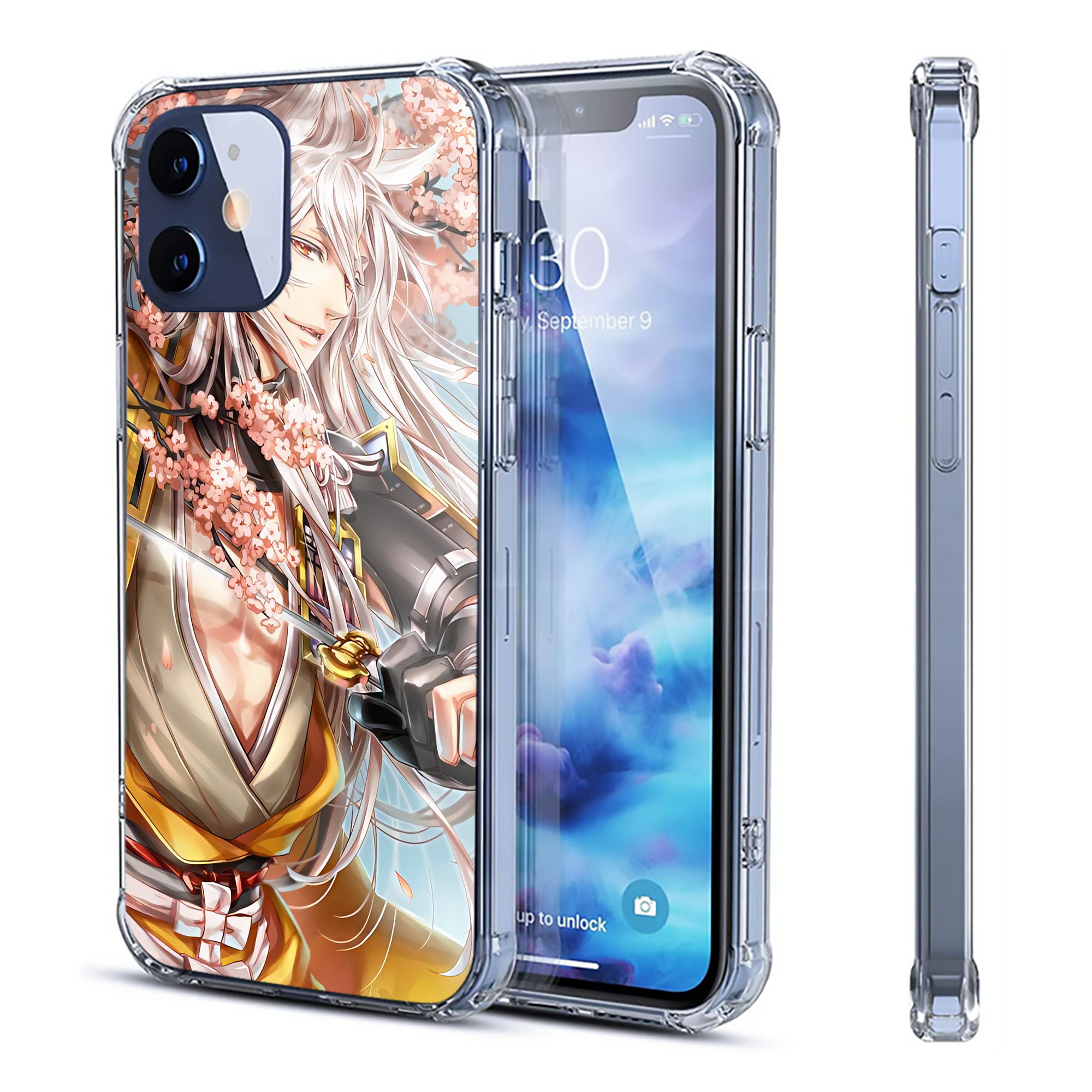（画像用） 刀剣乱舞 Touken Ranbu 【iPhone 12シリーズ対応】透明スマホケース（クリアソフトケース）